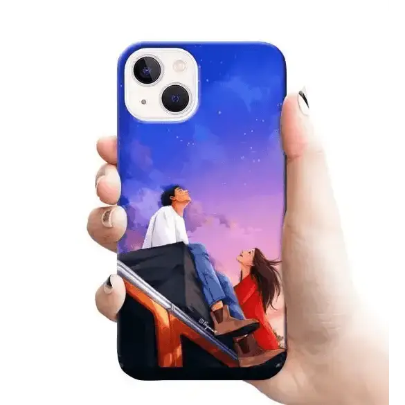 COUPLE WATCHING ON THE SKY mobile cover RJ1675 Plastic hard case