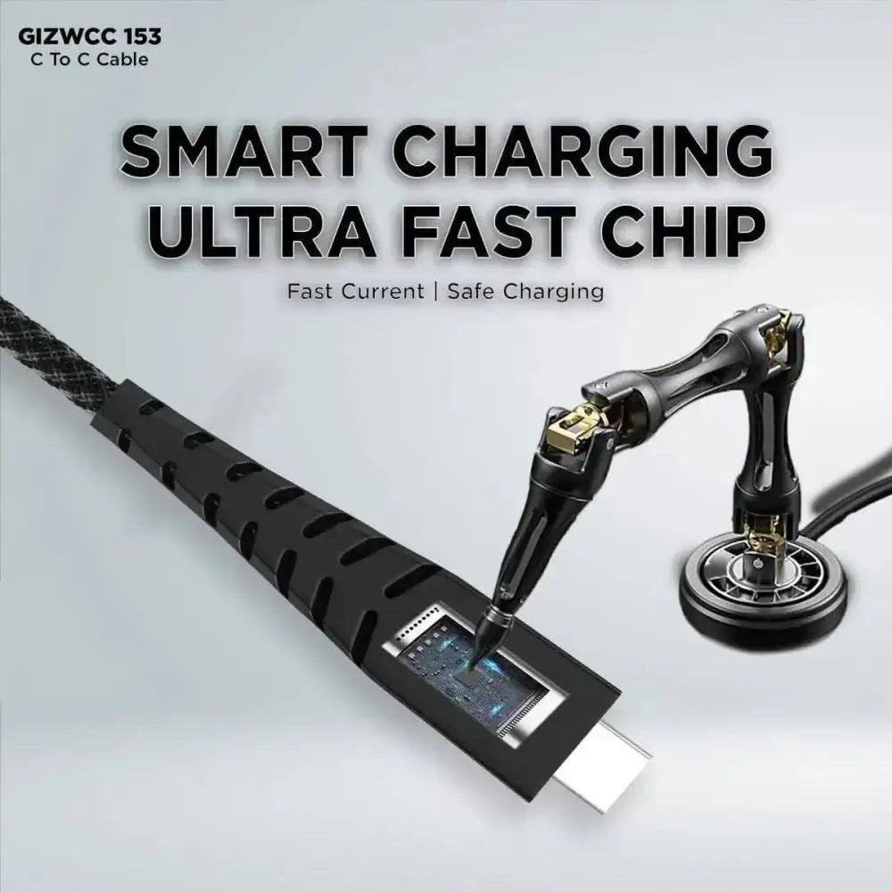 Gizmore WCC153 Type C to Type C charging cable, fast data transfer - Cable - cableRJ mobiles and accessories ThoothukudiNew arrival