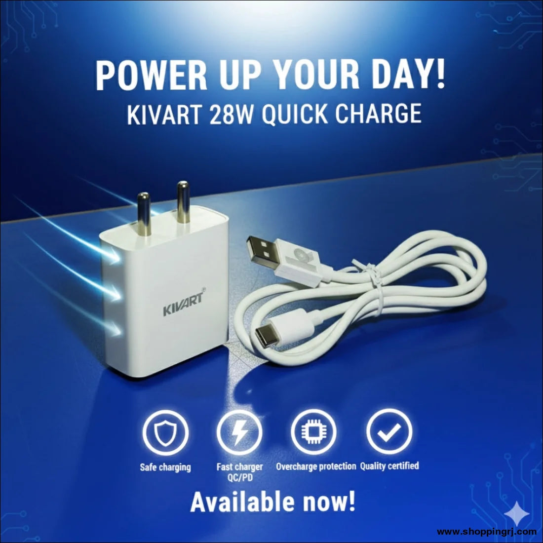 Kivart 28W Charger for Fast Mobile Charging