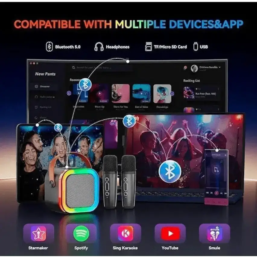 Magic voice with Mic Bluetooth speaker - bluetooth speakerShopping RJGadgets