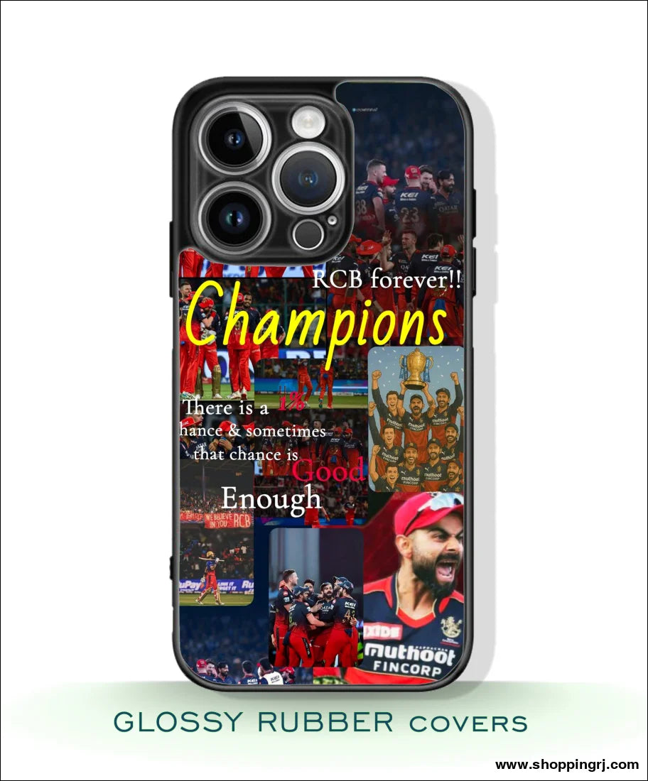 RCB Glossy MOBILE case / RCB VIRAT KHOLI MOBILE CASE (Copy) - Mobile covers
