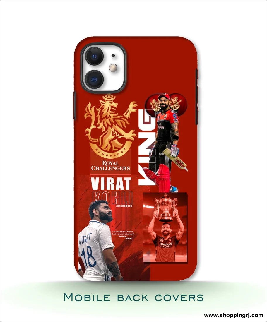 RCB MOBILE COVERS/ RCB VIRAT KHOLI MOBILE CASE RJ 3459 - Mobile covers