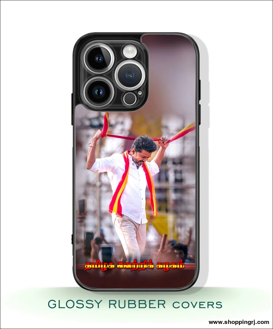 TVK Vijay mobile covers glossy Rubber case RJ3059