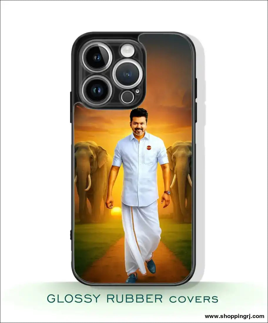 TVK Vijay mobile covers glossy Rubber RJ3515