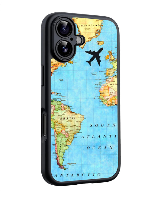 Travel Map glossy phone case RJ1259