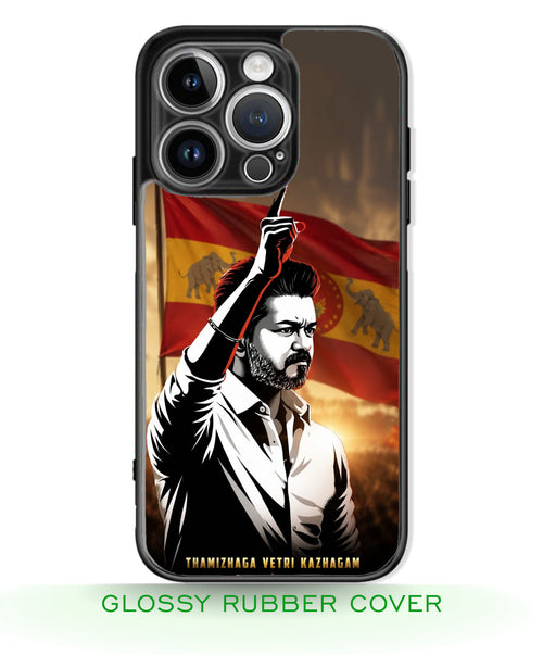 TVK Vijay mobile covers glossy finish RJ3626