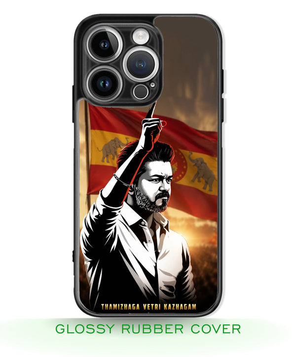 TVK Vijay mobile covers glossy finish RJ3626