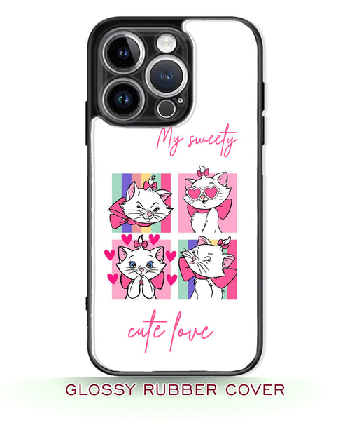 Cute cat's phone case RJ3673 , girls like ....