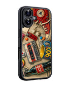 90's Retro Collage design Glossy phone case RJ3759