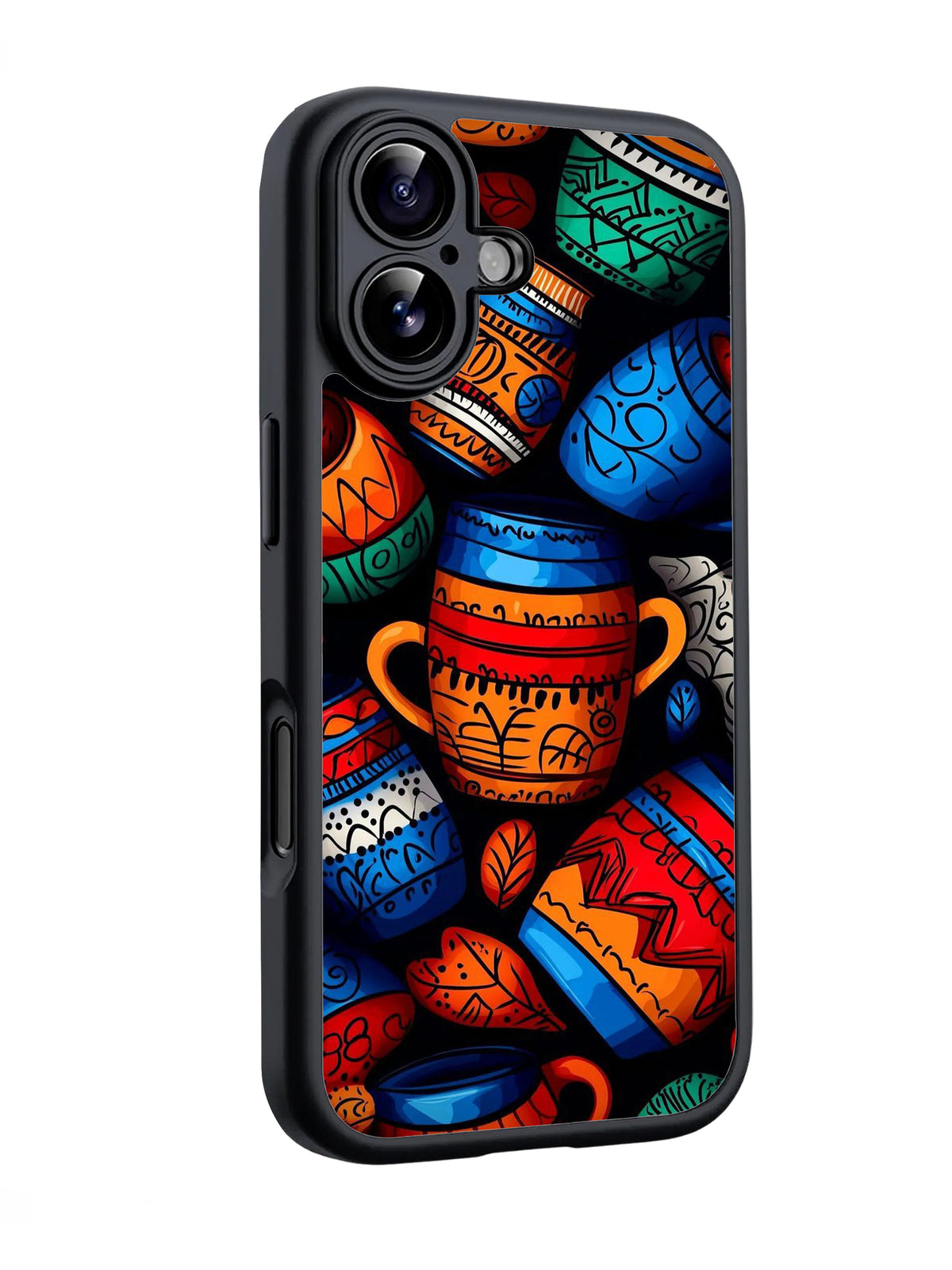 Colorful Ethnic Pottery Glossy phone case RJ3760