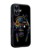Colorful Neon-style abstract Doodles Glossy phone case RJ3763