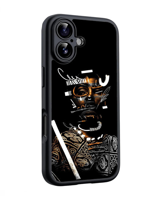 Bold Geometric Patterns & Traditional African Glossy phone case RJ3769