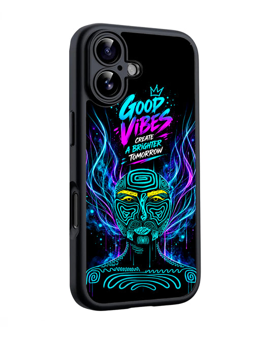 GOOD VIBES CREATE A BRIGHTER TOMORROW Glossy phone case RJ3794