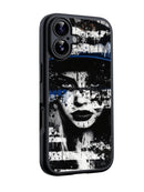 Black & white girl Glossy phone case RJ3803