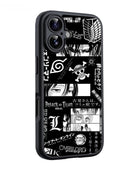 Anime Legends Black & White Collage Glossy Mobile Case RJ3817