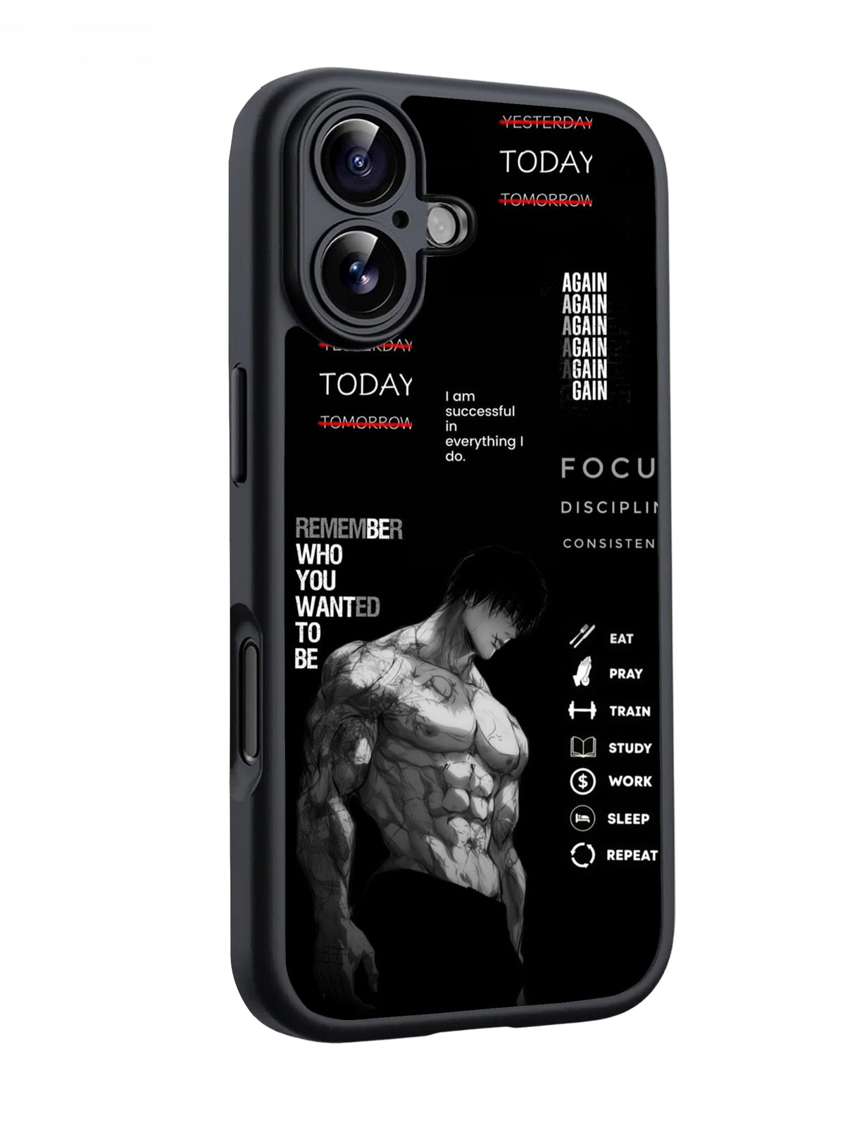 Anime Gym Motivation Focus & Discipline Mobile Case RJ3826