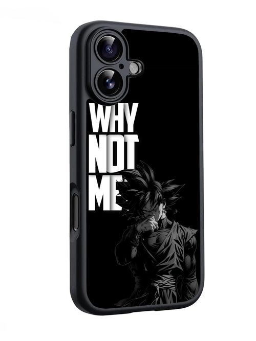 Goku Ultra Instinct Why Not Me Anime Mobile Case RJ3828