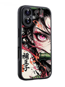 Demon Slayer Nezuko Pink Eyes Anime Glossy Mobile Case RJ3831