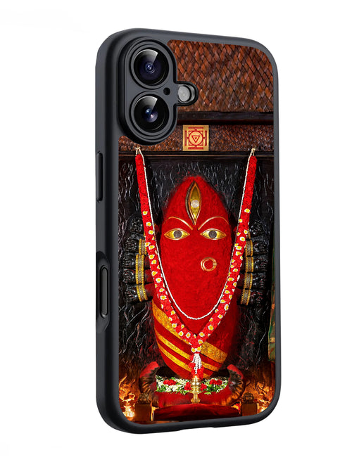 Divine Red Linga Bhairavi Amman Temple Darshan Glossy Mobile Case RJ3838