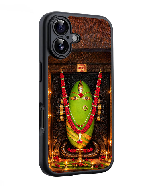 Sacred Green Linga Bhairavi Devi Floral Alangaram Glossy Mobile Case RJ3839