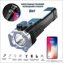8 in 1 Portable Rechargeable Torch Led Flashlight - Black / Pc - Torches