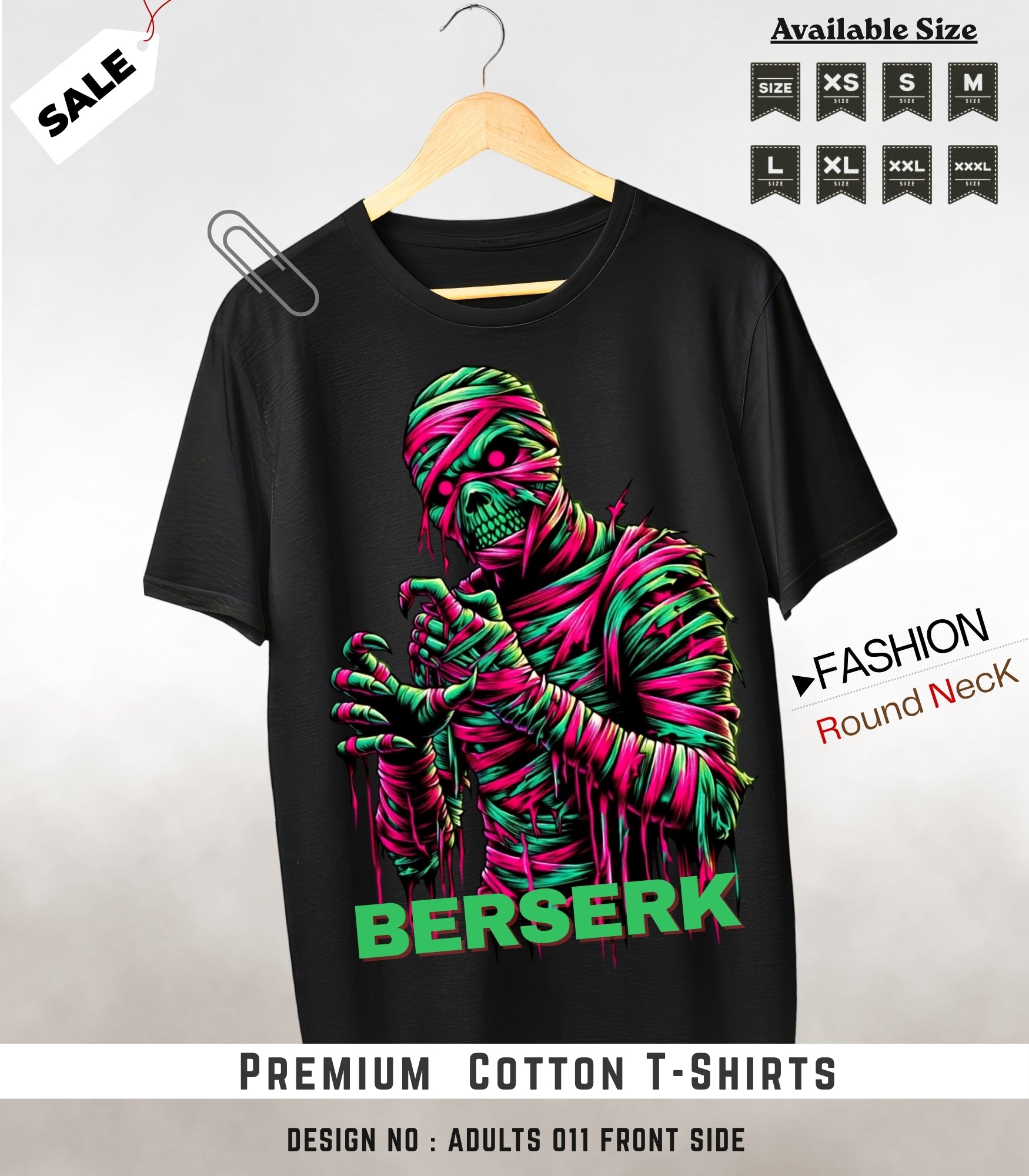 ADULTS NECK TEE shirts -011