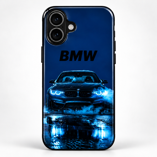 BMW Midnight Blue Luxury Sports Car Glossy Mobile Case RJ-MOTOR 004