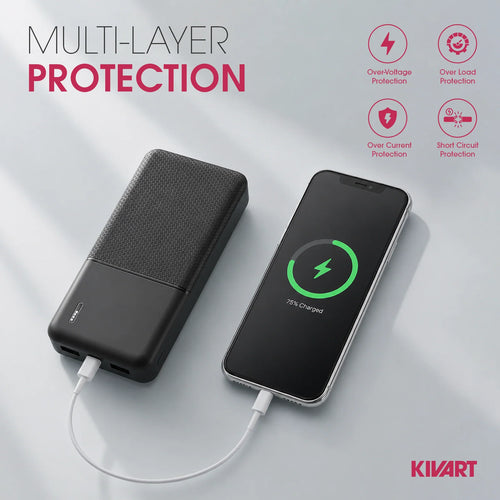 KIVART POWERX 10000 mah , 22.5 w  Powerbank