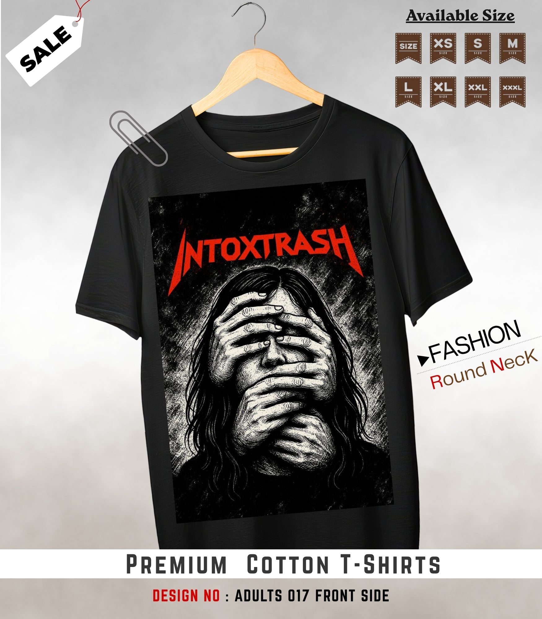 ADULTS NECK TEE shirts -017