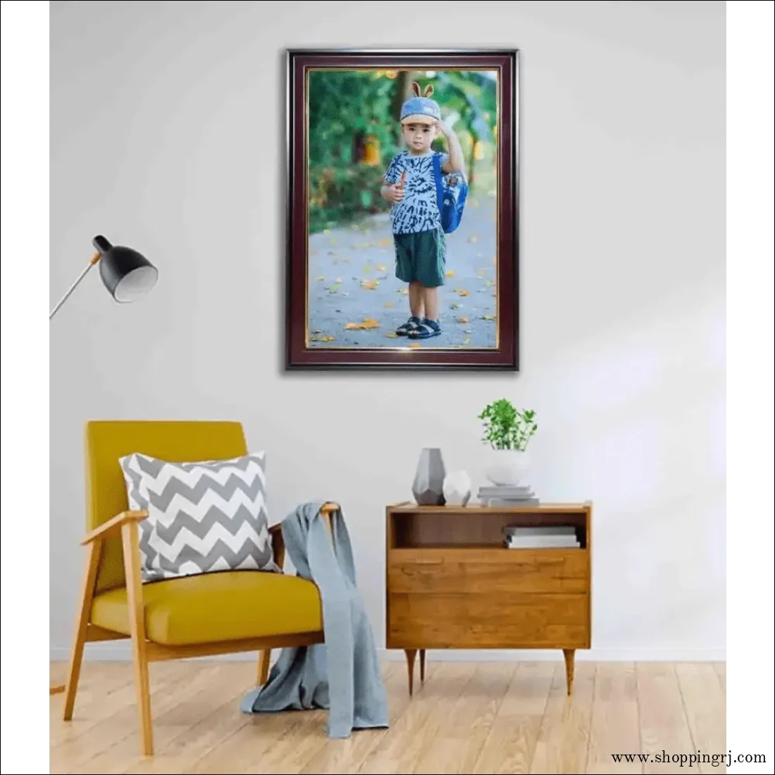 A2 Size - 18×24 inch Frame With Photo Print ( Brown Frame ) - photo frame - customize giftPhoto framesphoto frame