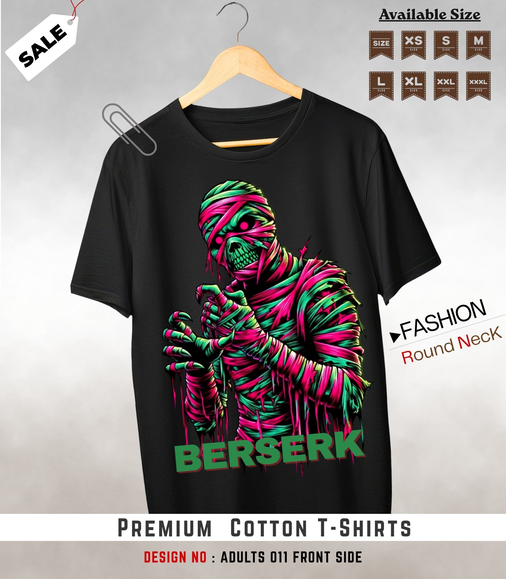 ADULTS NECK TEE shirts -011