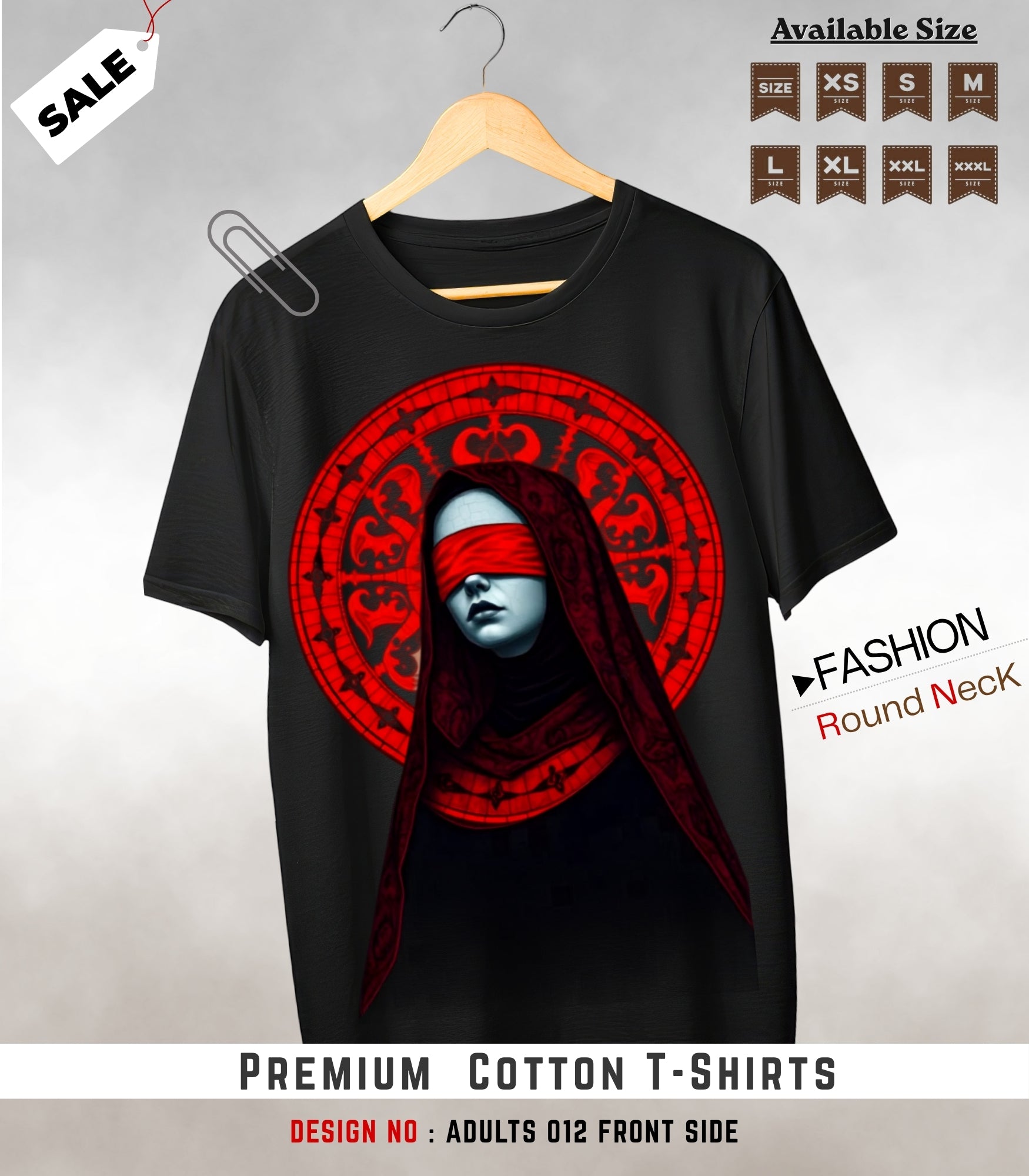 ADULTS NECK TEE shirts -012