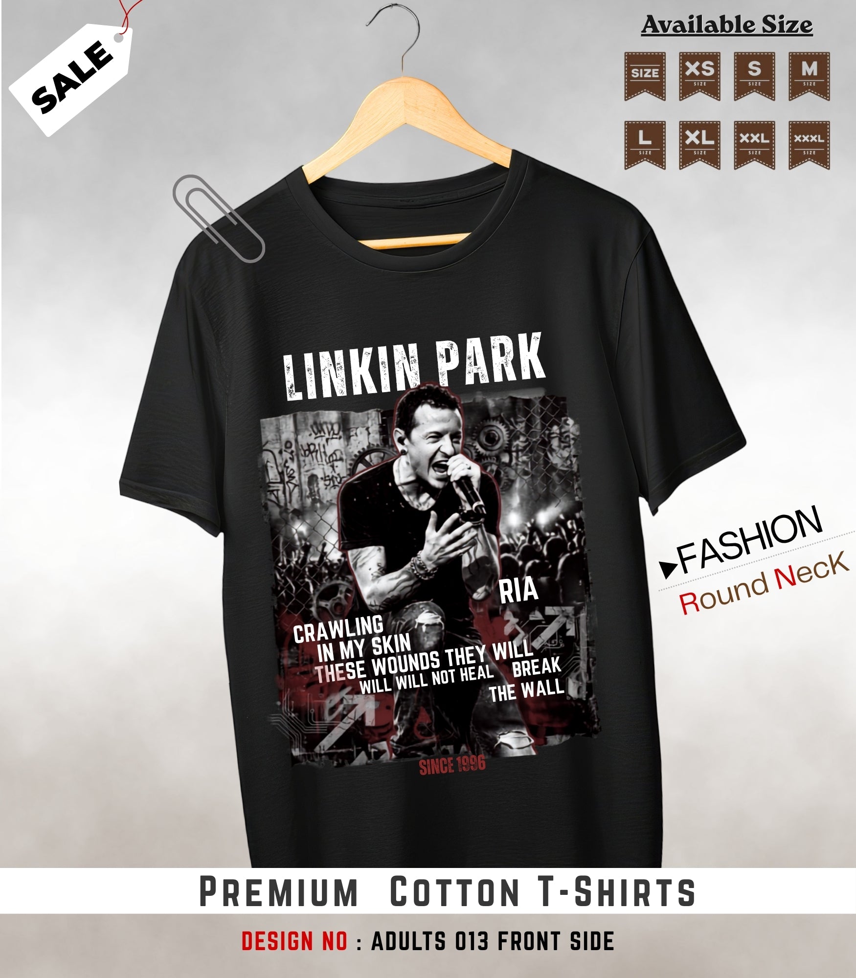 ADULTS NECK TEE shirts -013