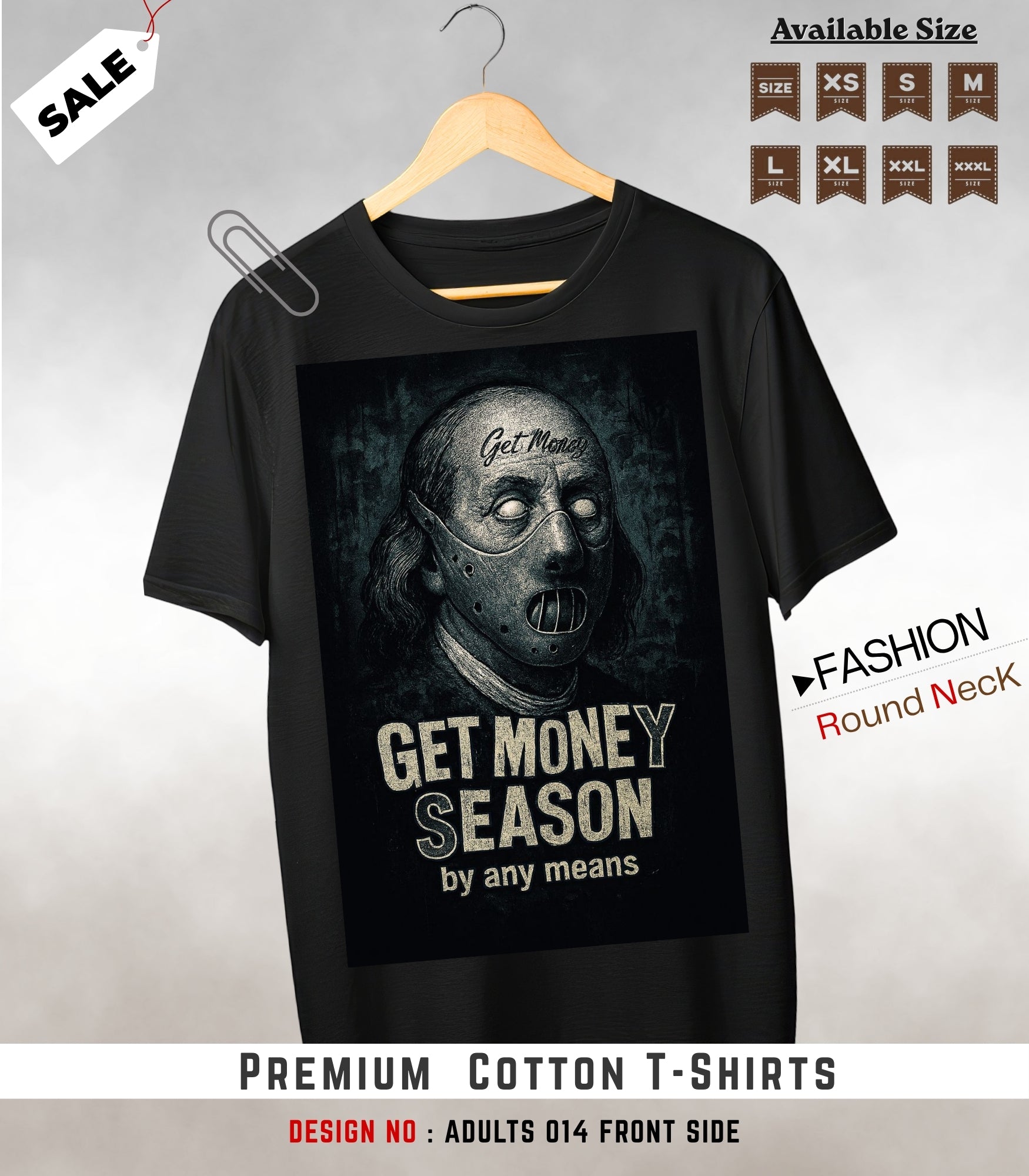 ADULTS NECK TEE shirts -014