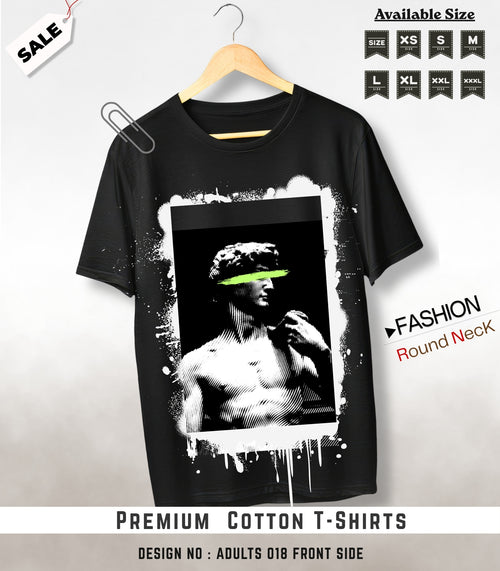 ADULTS NECK TEE shirts -018