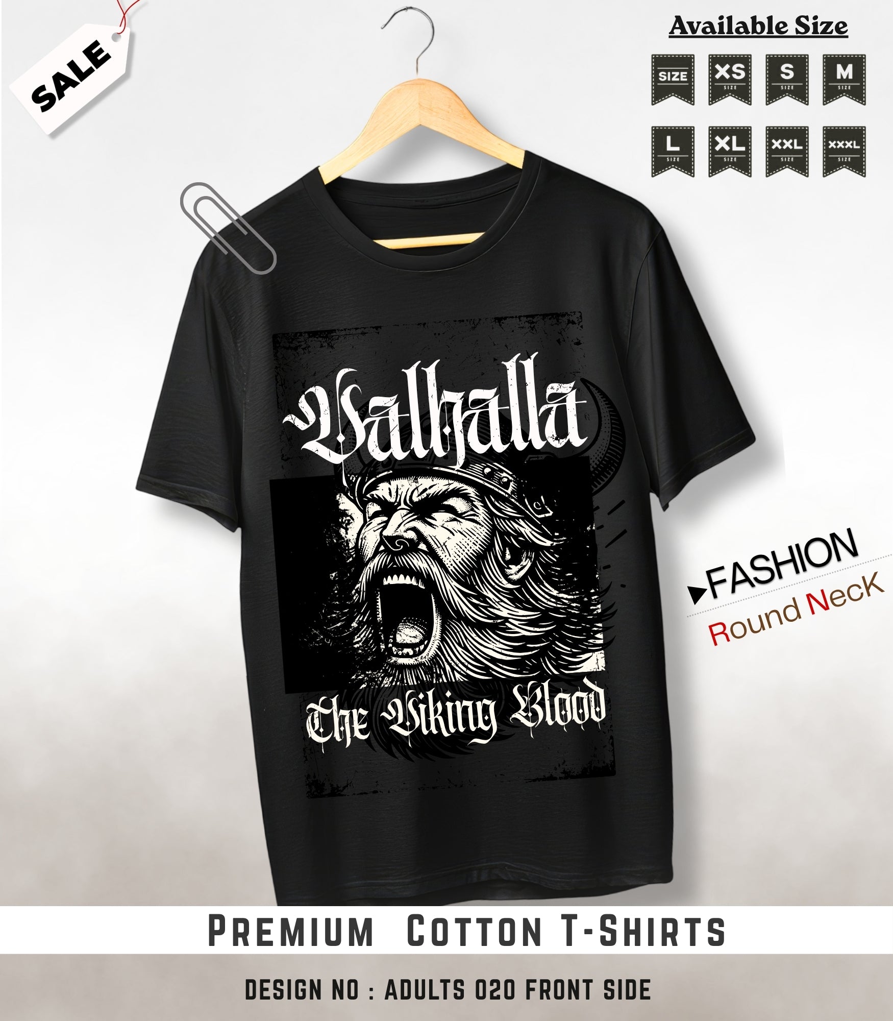 ADULTS NECK TEE shirts -020