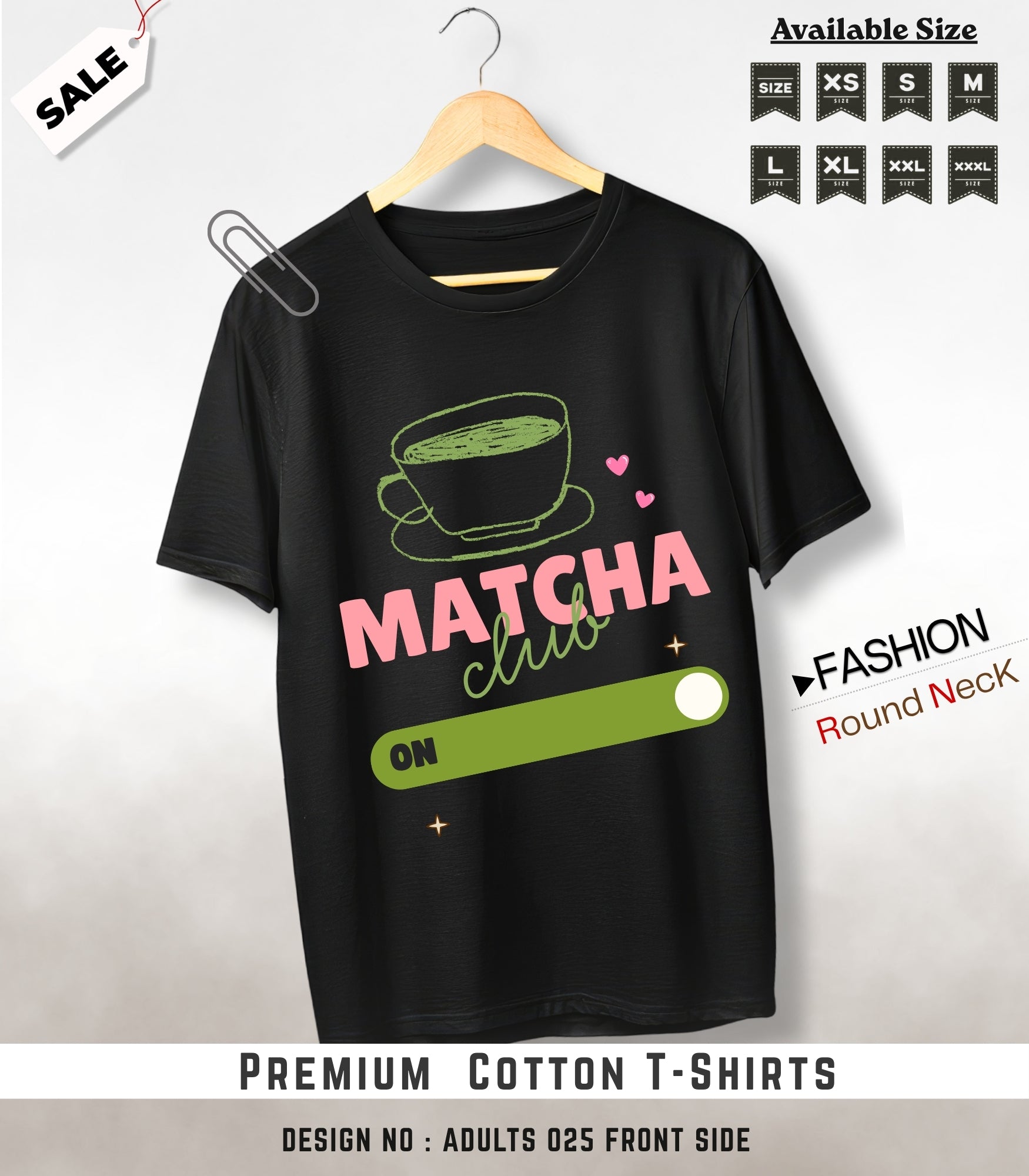 ADULTS NECK TEE shirts -027