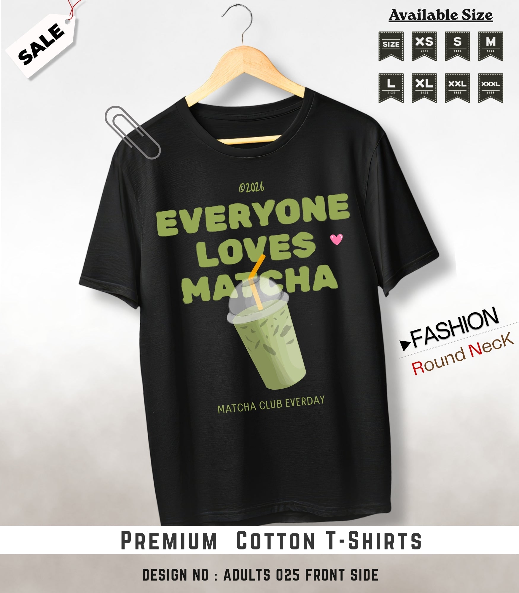 ADULTS NECK TEE shirts -029