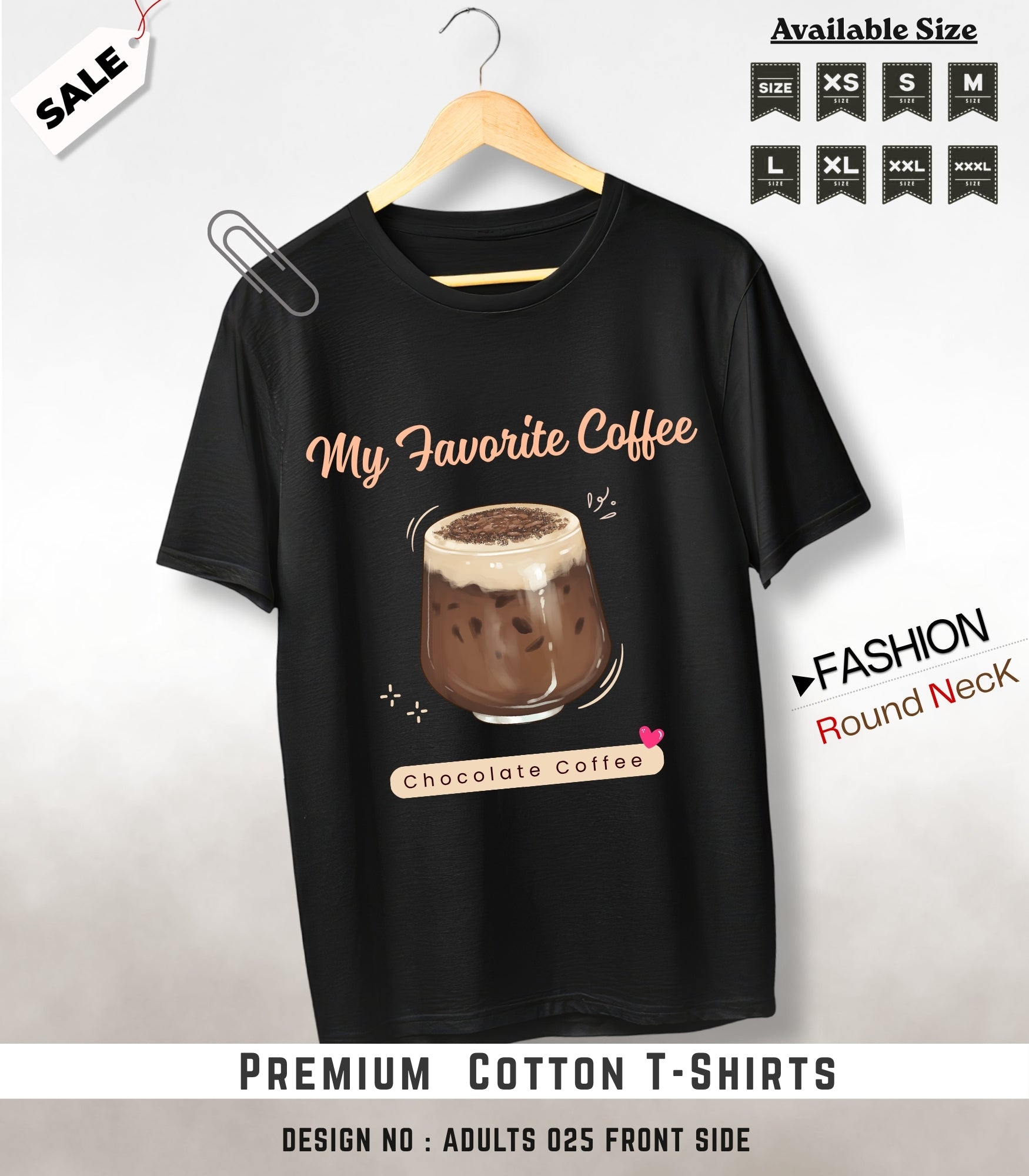 ADULTS NECK TEE shirts -030