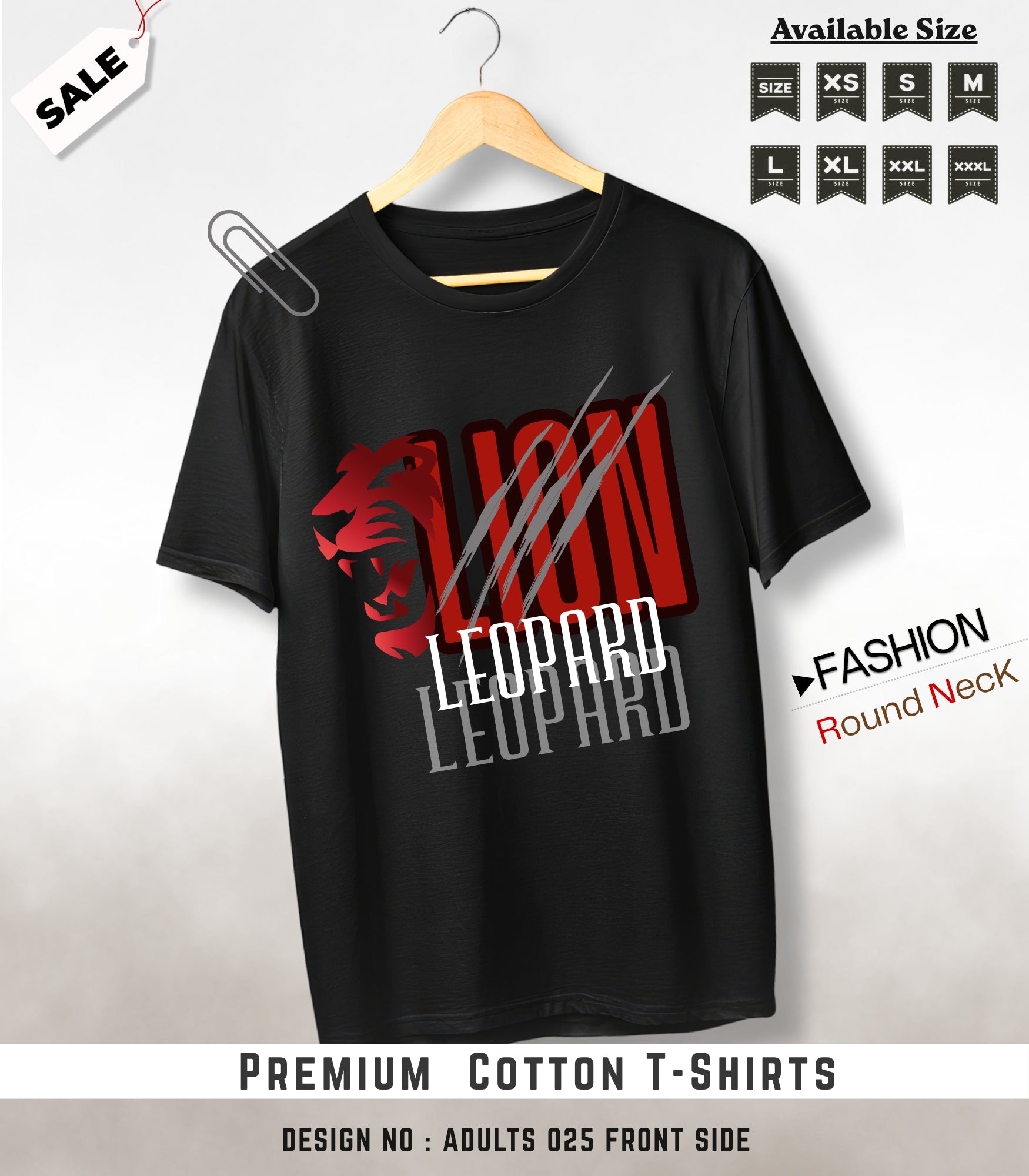 ADULTS NECK TEE shirts -031
