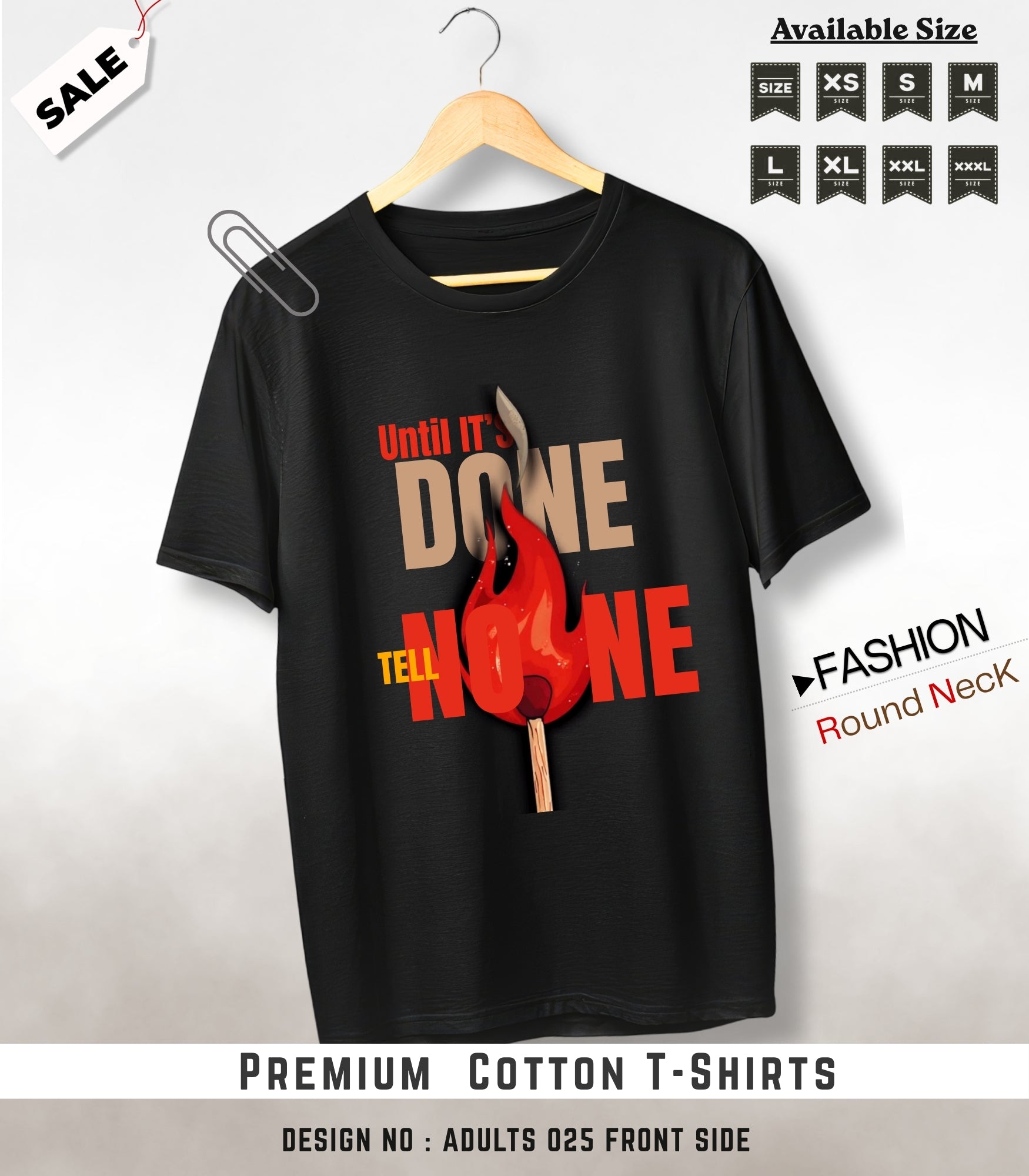 ADULTS NECK TEE shirts -033