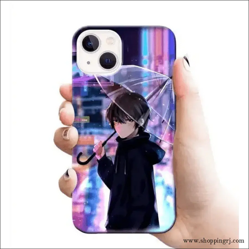 Anime Mobile Cover Rj1132 Plastic Hard Case with Umbrella - Mobile Covers