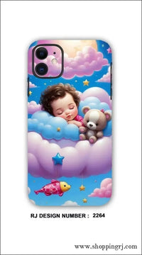THE BABY SLEEP IN DREAMLAND mobile skins RJ2264 MOBILE WRAPPING