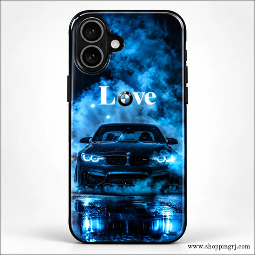 BMW Blue Smoke Love Edition Glossy Mobile Case RJ-MOTOR 003