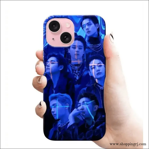 Bts Groups Blue Colour Rj 2483 Plastic Hard Cases - Mobile Covers