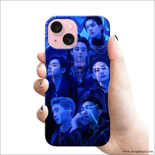 BTS GROUPS Blue colour RJ 2483 PLASTIC HARD CASES - Mobile covers - BTS armyBTS mobile coversBTS love