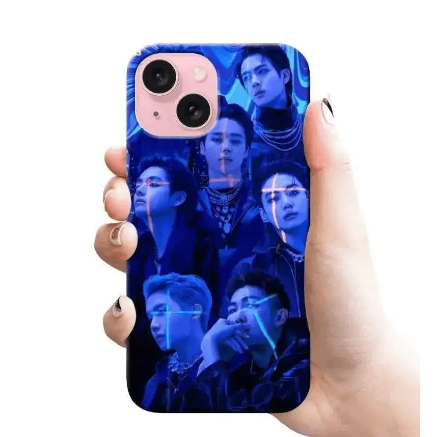 BTS GROUPS Blue colour RJ 2483 PLASTIC HARD CASES - Mobile covers - BTS armyBTS mobile coversBTS love
