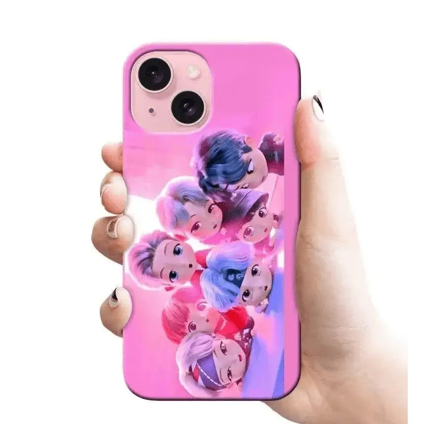 BTS PINKY MOBILE COVER RJ 2477 PLASTIC HARD CASES - Mobile covers - BTS armyBTS mobile coversBTS love