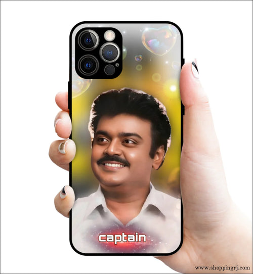 Captain விஜயகாந்த் Glossy mobile case - Mobile covers