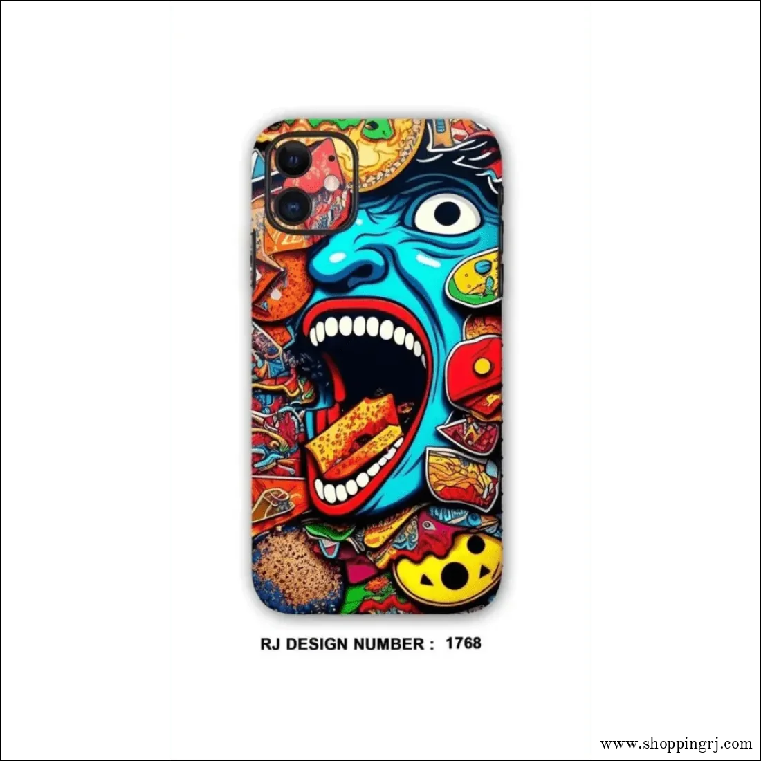 COLLAGE MOBILE SKIN| Cartoonish Face